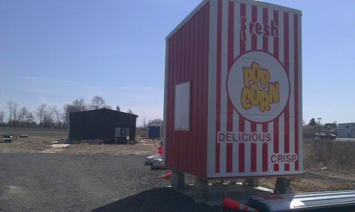 Danny Boys Drive In Movie Theaters - April 2013 Under Construction From Ron Gross